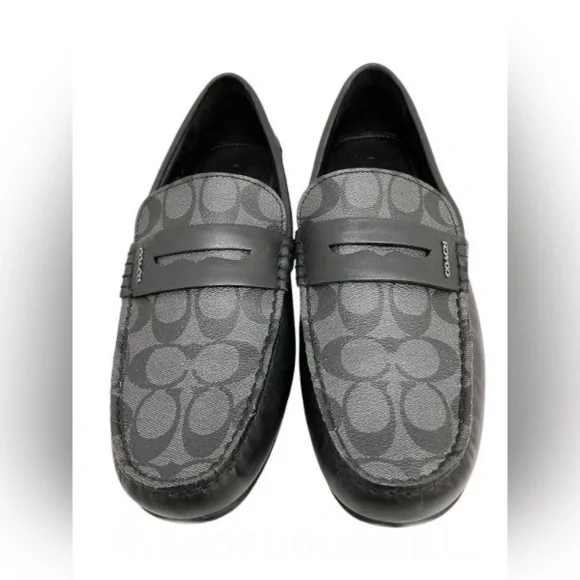 Coach | Shoes | Coach Mens Black Leather Mott Driver  display picture 2